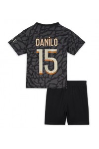 Fotbalové Dres Paris Saint-Germain Danilo Pereira #15 Dětské Třetí Oblečení 2023-24 Krátký Rukáv (+ trenýrky)